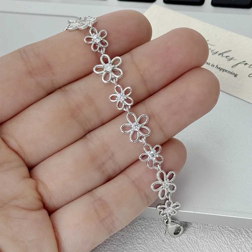 925 Sterling Silver for Women Accessories Trend Hollow Flower Simple Pendant Party Jewelry Gift H260321 - view 3