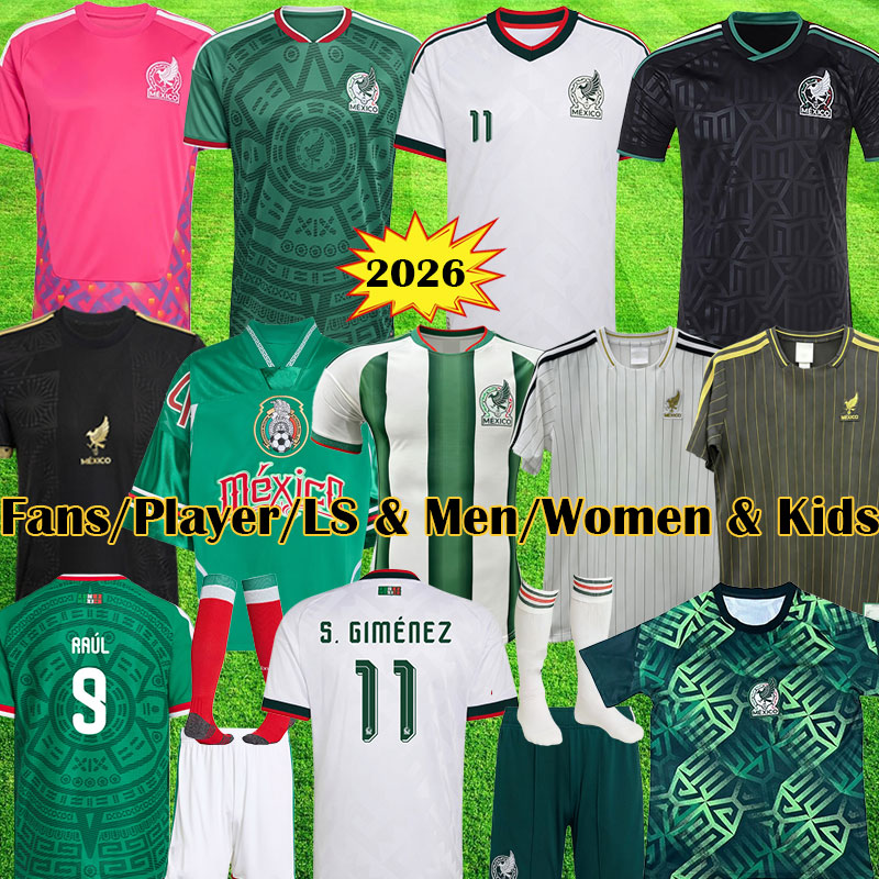 3XL 4XL Mexico 2026 Soccer Jersey 2025 Gold Cup kit 24 25 26 fans player version Pre Match 2024 Copa kits Mexico 2026 World Cup Original Retro kids women sets