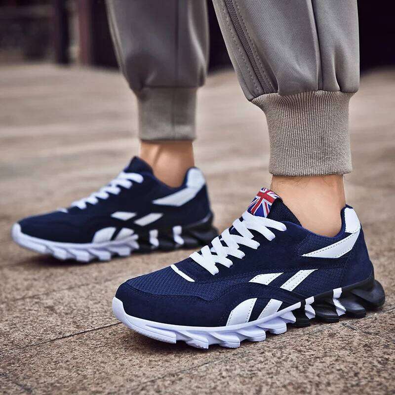 Men Sports Running Shoes Marathon Cushion Breathable Lightweight Mens Outdoor Hiking Athletic Nonskid Blade Sneakers Jogging 26H0321
