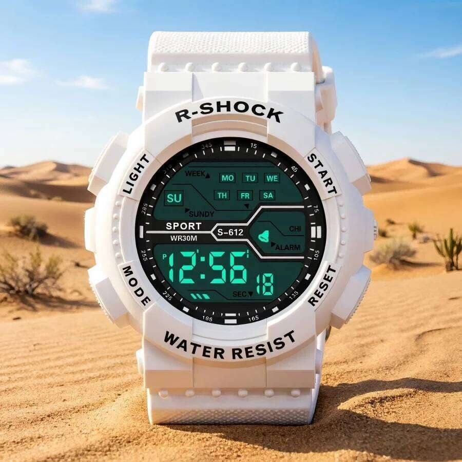 Watches Sports LED Wristwatches Men's 30m Waterproof Digital Light Stopwatch Watch for Men Student Teens