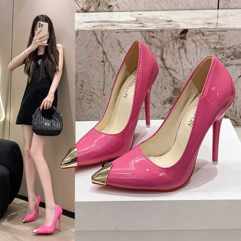 12cm Ultra High Heels for Women Design Sense 2026 Spring New Style Pointed Fine Heels Shallow Mouth Single Shoes C260321