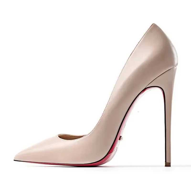 Plus Size 34-44 Sexy Red Shoes Dress Party Wedding High Heels Rubber Bottom Pointed Toe Spring Shallow Women Pumps C260321
