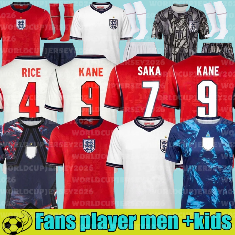 england football shirt 26 27 Palace World Cup Kits KANE Soccer Jersey SAKA PALMER RICE FODEN kids Women Goalkeeper England world cup 2026 football kits short