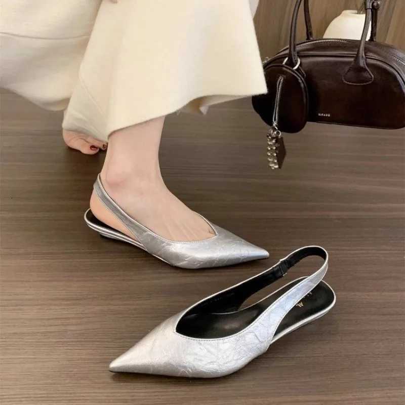 New Style Leopard Women Heeled Sandals Sexy Pointed Toe Woman Shoes Elegant Summer Fashion Slides s Sandals C260321