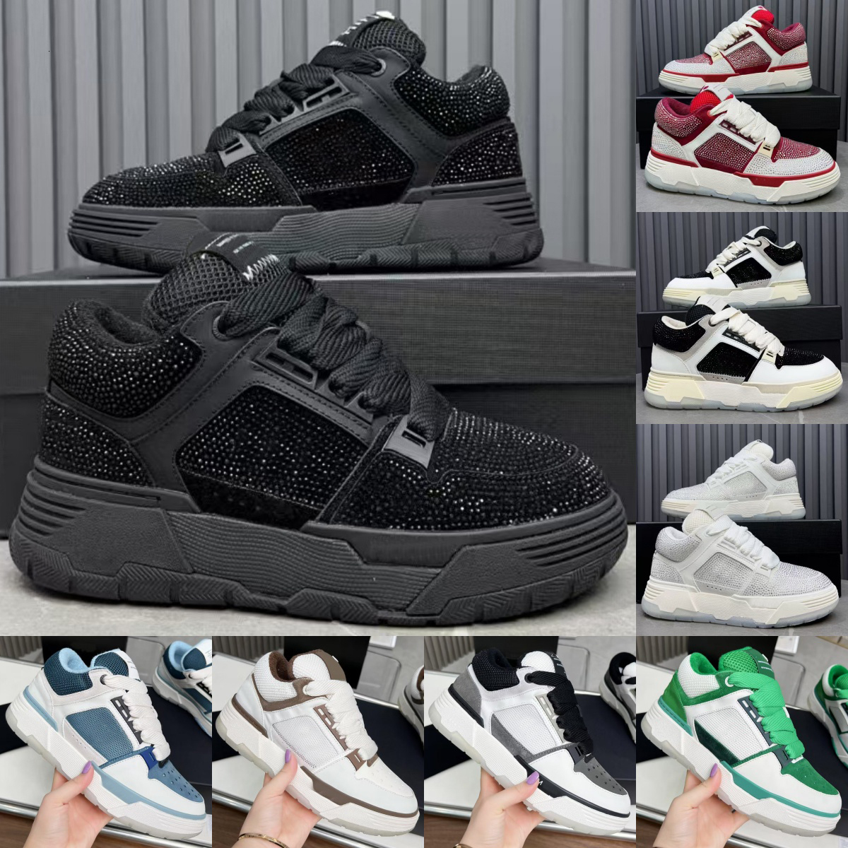 top-quality AAA ma-1 designer skeltop2 best-selling couple's bone men women am brand shoes leather mesh daily outfit various color styles complete5a 2026