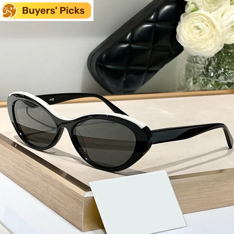 designer women men luxury sunglasses Cat Eye Small Narrow frame fashion simple design UV400 Outdoor Shades Classic Lady Sun glasses 5416
