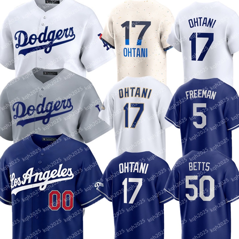 Custom Dodgers Baseball Jersey Shohei Ohtani Mookie Betts Freddie Freeman Yoshinobu Yamamoto Kyle Tucker Fernando Valenzuela Enrique Hernandez Blake Snell