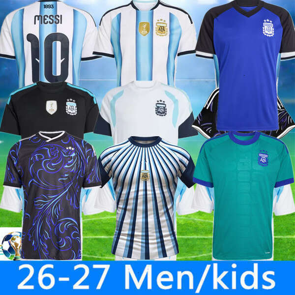 2026 World Cup Special Edition Long sleeves Argentinas jersey kit soccer Jerseys GARNACHO DE PAUL Football Shirts Men DI Maria Kids Goalkeeper training sets