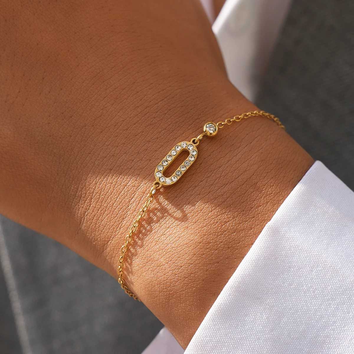 Elegant Zircon Stainless Steel For Women 18K Gold Plated Luxury Designer Waterproof Jewelry Gifts For Her H260321 - view 3