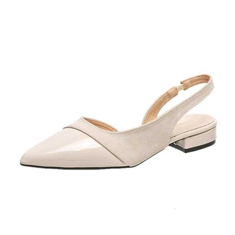 Sharp Pointed High-heeled Sandals for Women with French Stitching 2026 New Shallow Mouth Toe Cap Sandals for Women C260321