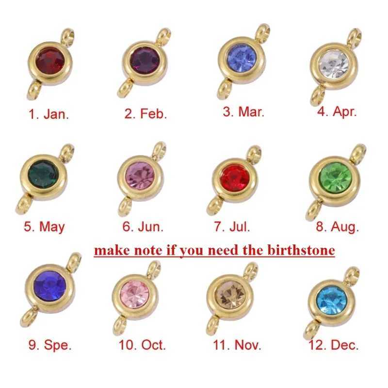 Birthstone Cross for Women Teen Girls Dainty Gold Link Chain Christian Gifts Easter Baptism Religious Jewelry H260321 - view 7