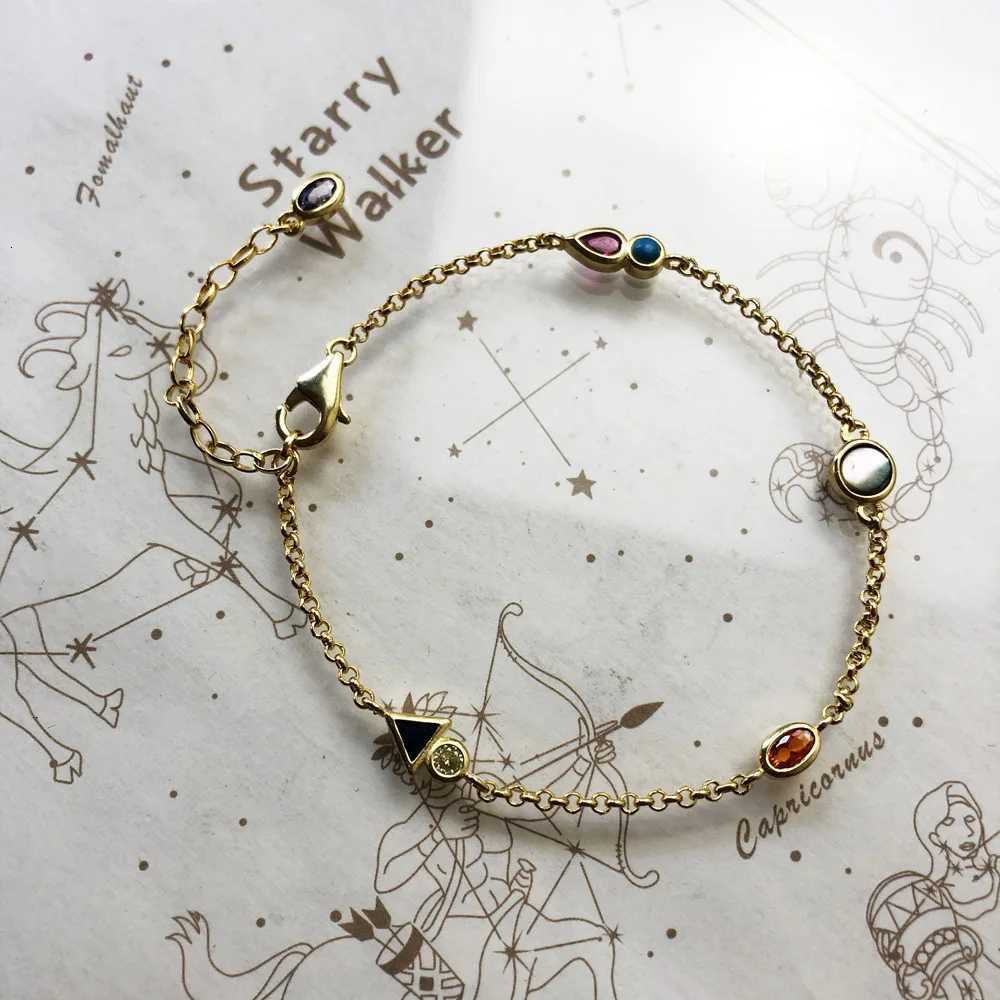 Journey to Paradise New Link Chain 925 Sterling Silver Bohemia Happiness Jewelry Creative Playful Gift For Women H260321 - view 4