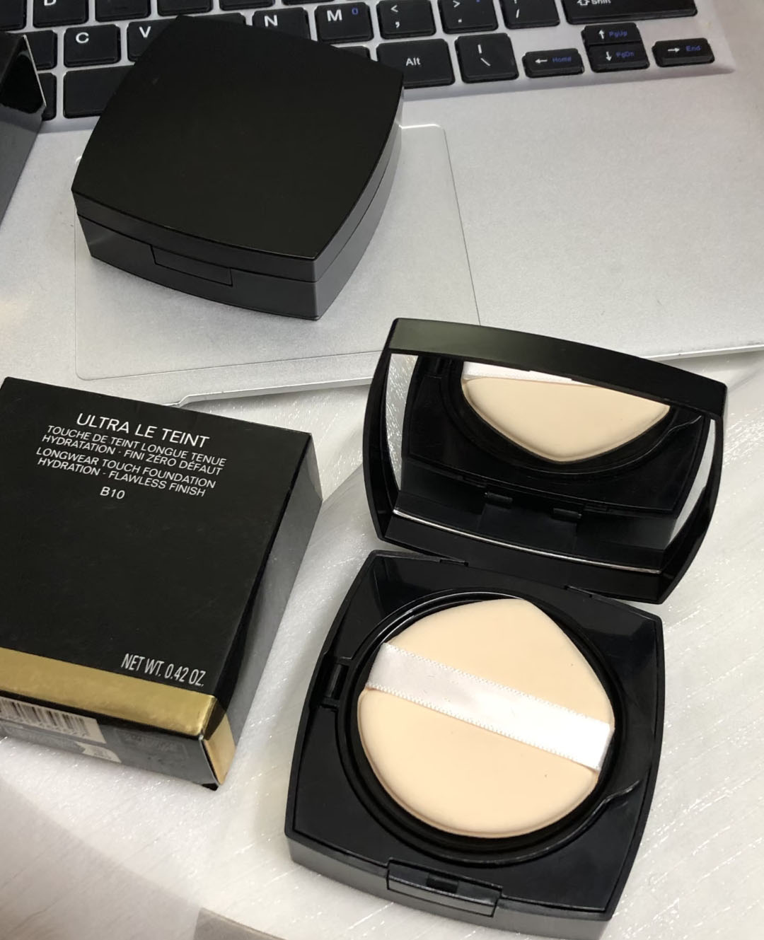 Face Powder Primer Foundations 12g ULTRA LE TEINT Longwear Touch Foundation Hydration Flawless Finish B00 B10 B20 BD01 4color Natural Makeups AirCushion Concealer