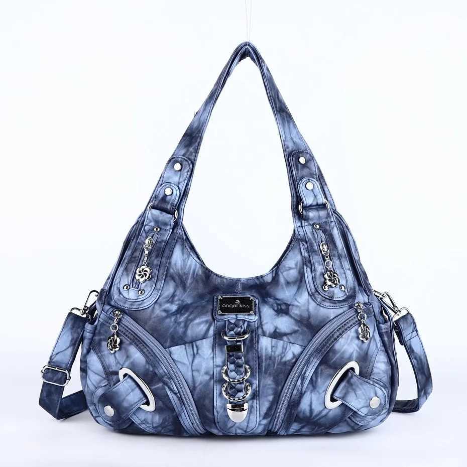 Angel kiss Women Handbags Fashion Shoulder Bag Large Black Tote Top-handle Shopping Pack Multiple Pockets Satchel Lady PurseZ260317 Z260321