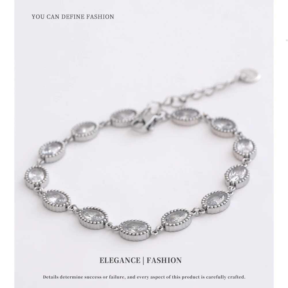 NiNICE StainlESS Steel Woman Cubic Zirconia Shiny Exquisite Fashionable Design Personalized Gift New H260321 - view 4