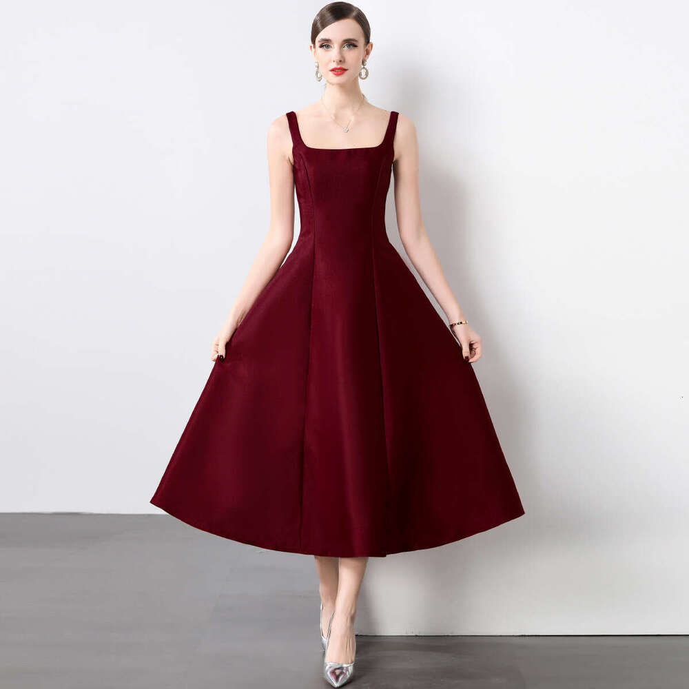 2026 new designer bride high-end A14 engagement dress French red lace up wedding dress suitable for casual wear