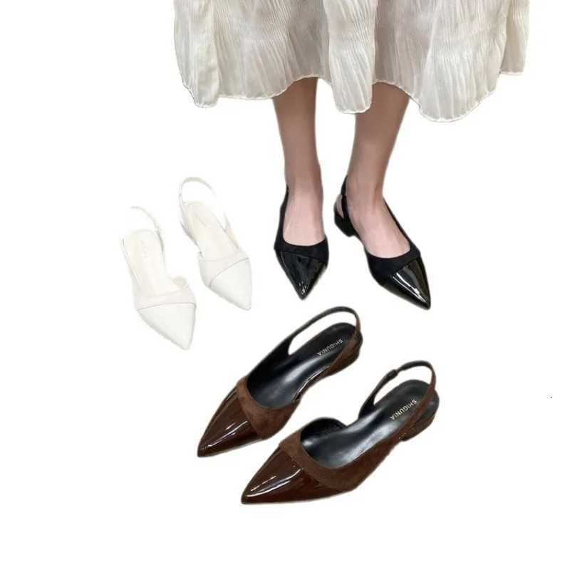 Sharp Pointed High-heeled Sandals for Women with French Stitching 2026 New Shallow Mouth Toe Cap Sandals for Women C260321