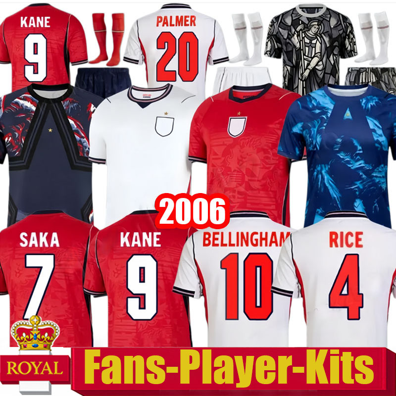 england 26 27 World Cup 2026 Soccer Jerseys retro football tops football shirt BELLINGHAM kits BECKHAM KANE SAKA RICE FODEN National Team Kids Kit maillot