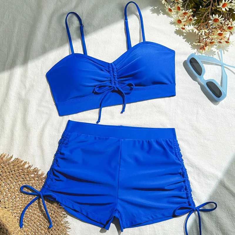 Summer 2026 Swimsuits Tankini Sets Female Swimwear Push Up For Beach Wear Two-Piece Bathing Suits Pool Womens Swimming Suit M260321