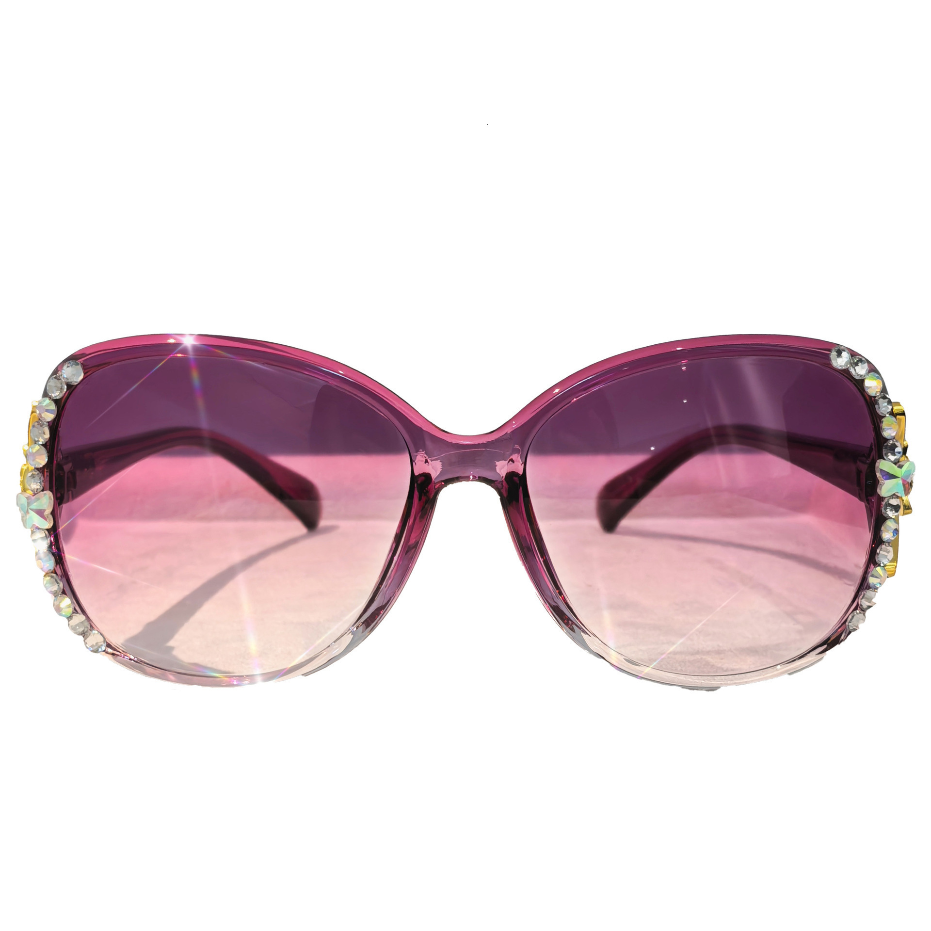 Designer Luxury Brand 2025 New Women's Sunglasses Anti UV Big Face Slimming Sunscreen Fashion Sunglasses Korean Edition High End Diamond Sunglass