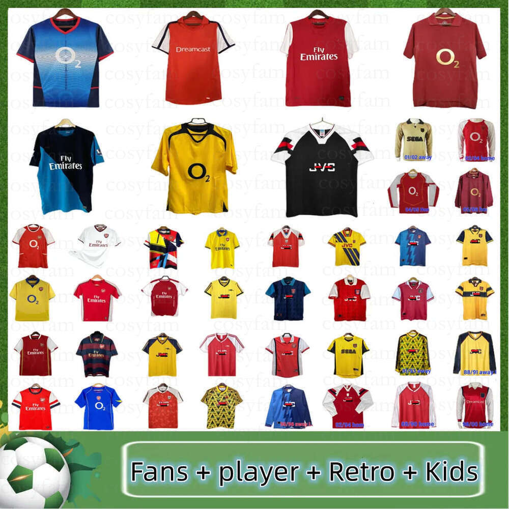 HENRY 02 03 05 06 86 87 89 96 97 98 Retro Arsenally SOCCER JERSEY Aarsenaljerseys Galla HIGHBURY PIRES WRIGHT REYES BERGKAMP ADAMS V. PERSIE ARSen Vintage