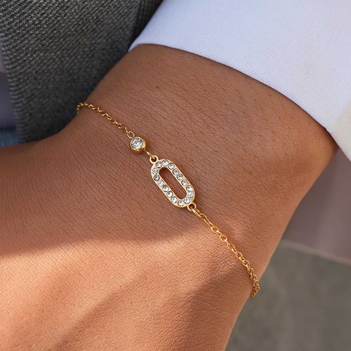 Elegant Zircon Stainless Steel For Women 18K Gold Plated Luxury Designer Waterproof Jewelry Gifts For Her H260321 - view 6
