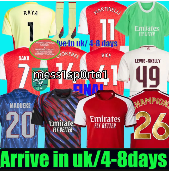 2026 27 SAKA ZUBIMENDI soccer jerseys CALAFIORI RICE STERLING MADUEKE J.TIMBER MARTINELLI RUSSO 2025 26 football shirt Men Kids ODEGAARD SAMBI FABIO VIEIRA SALIBA