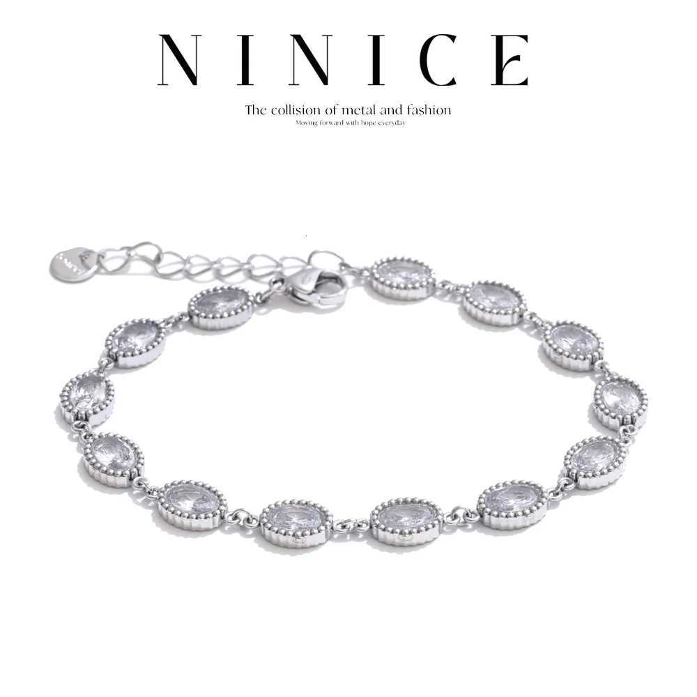 Ninice Acciaio Inossidabile Donna Cubic Zirconia Lucido Squisito Design Alla Mo…
