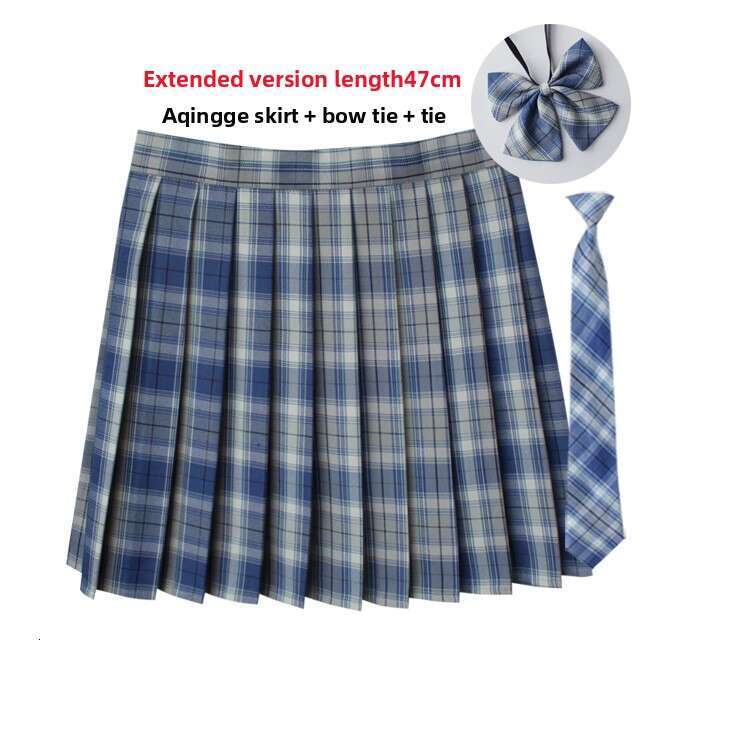 Dress designer dress Japanese-style JK plaid high-waisted pleated skirt, British school uniform, plus-size short skirt, Scottish red plaid half-skirt