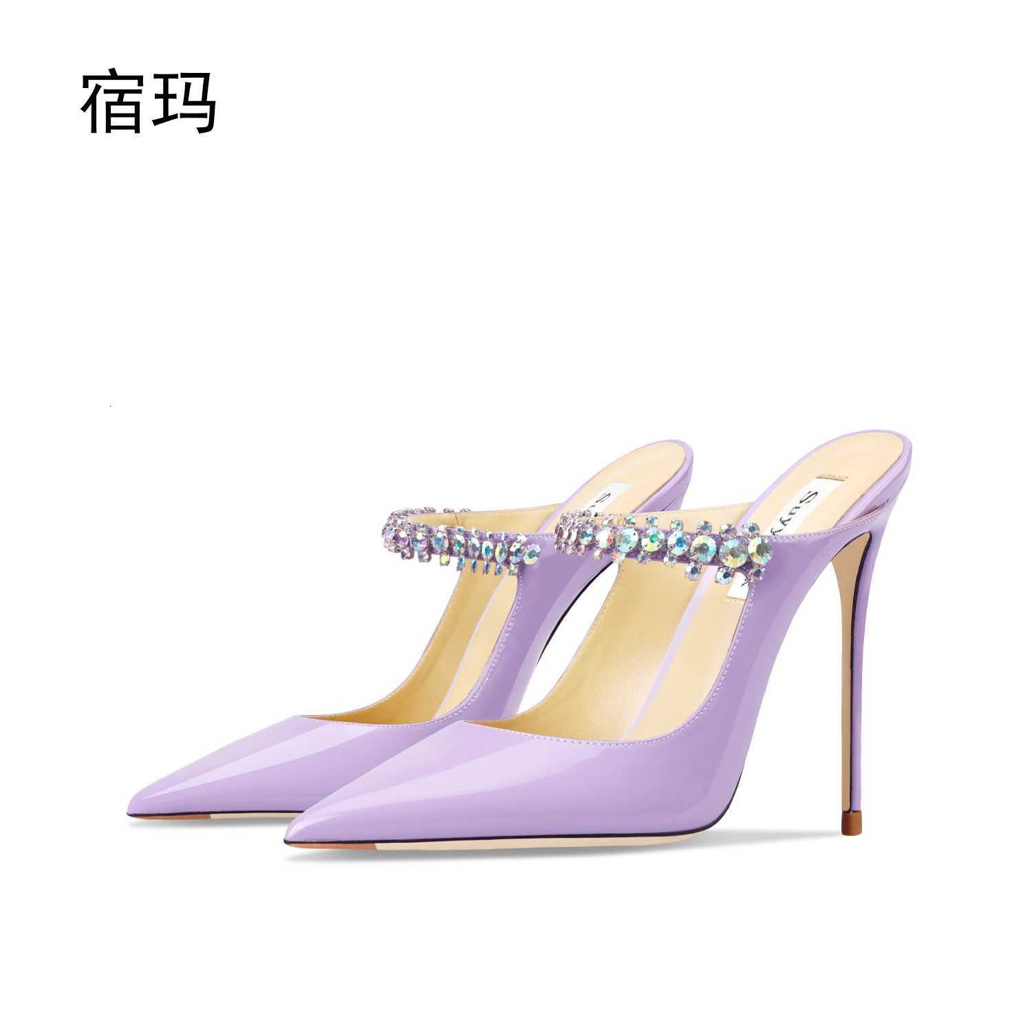 heeled sandals Women Heels Slippers High Heels Shoes Fashion Crystal Pumps Slingbacks Party Ladies Shoes Women C260321