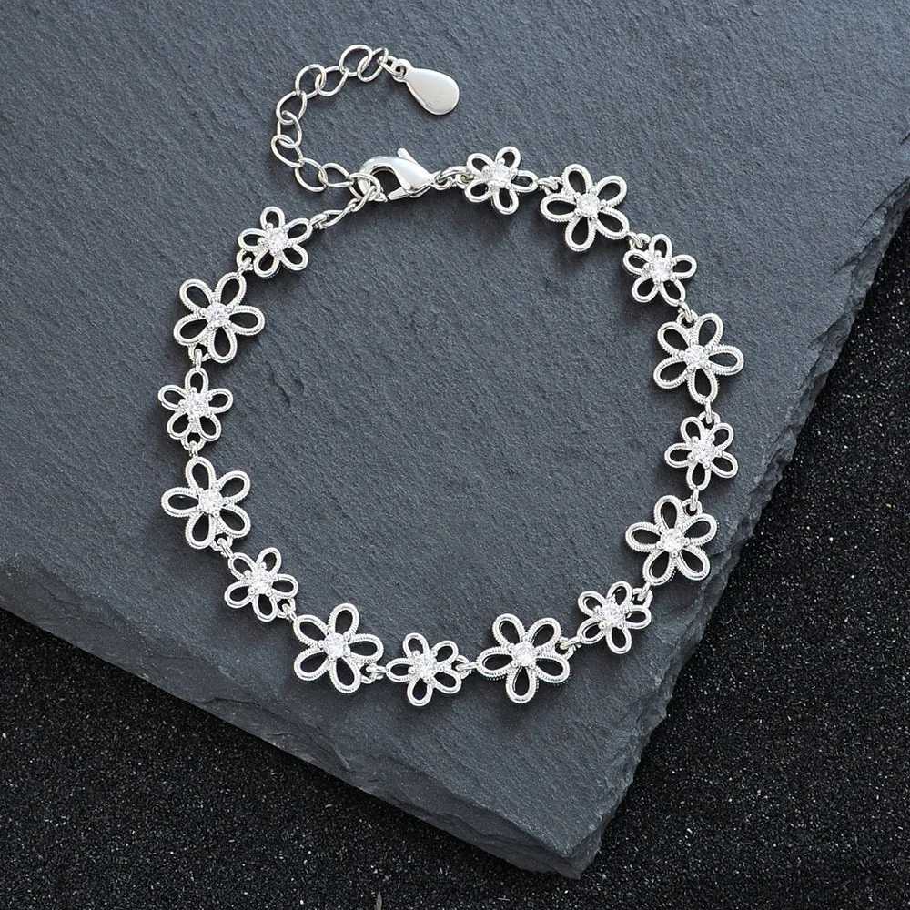 925 Sterling Silver for Women Accessories Trend Hollow Flower Simple Pendant Party Jewelry Gift H260321 - view 6