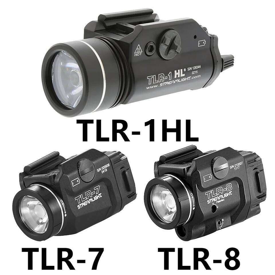 TLR Tactical Weapons Scout Light Pistol Flashlight TLR-1 TLR-1HL TLR-3 TLR-4 TLR-7 TLR-8 LED Hunting Spotlight Gun Torch 26Y0318
