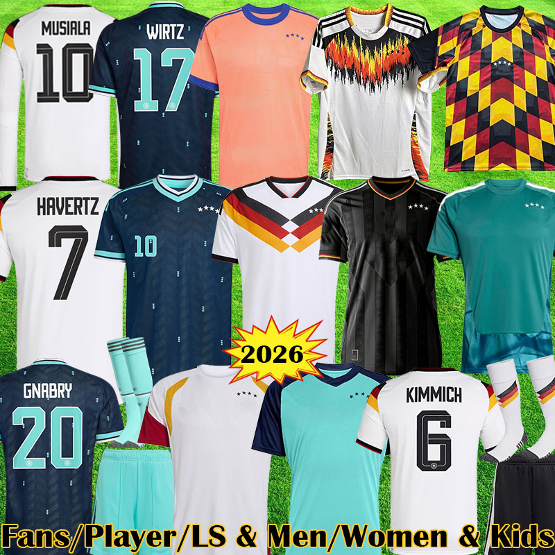 2026 Germany soccer jerseys FULLKRUG GNABRY WERNER MULLER 125 Years Anniversary 125TH shirts Men kids kit Fans Player Germany 2026 World Cup third football shirt