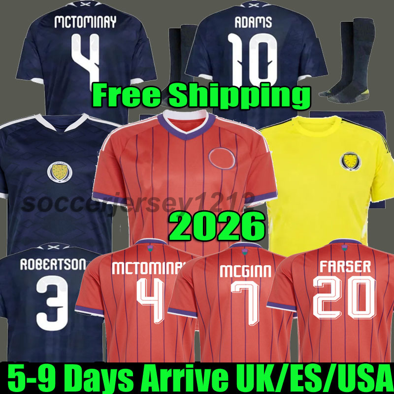 2026 SCoTlaNd Soccer Jersey 25 26 27 ScoTTisH MCGINN 2027 Football Shirt Kids Kit Set player fans 150 Years Anniversary Men 2025 ROBERTSON FARSER Adams 1996 Retro 1978