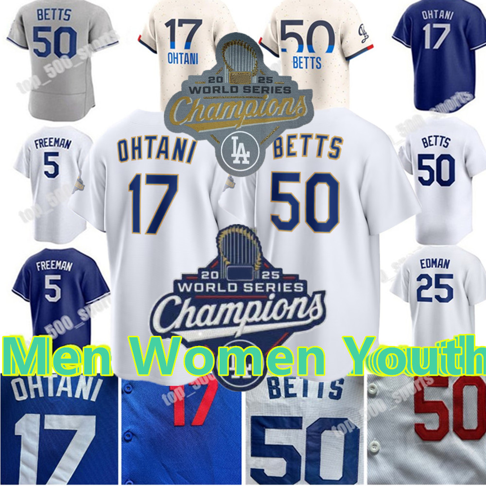 Custom Shohei 17 Ohtani Mookie 50 Betts 18 Yamamoto Freddie 5 Freeman Max 13 Muncy Dodgers Men Women Youth Baseball RojasSnell