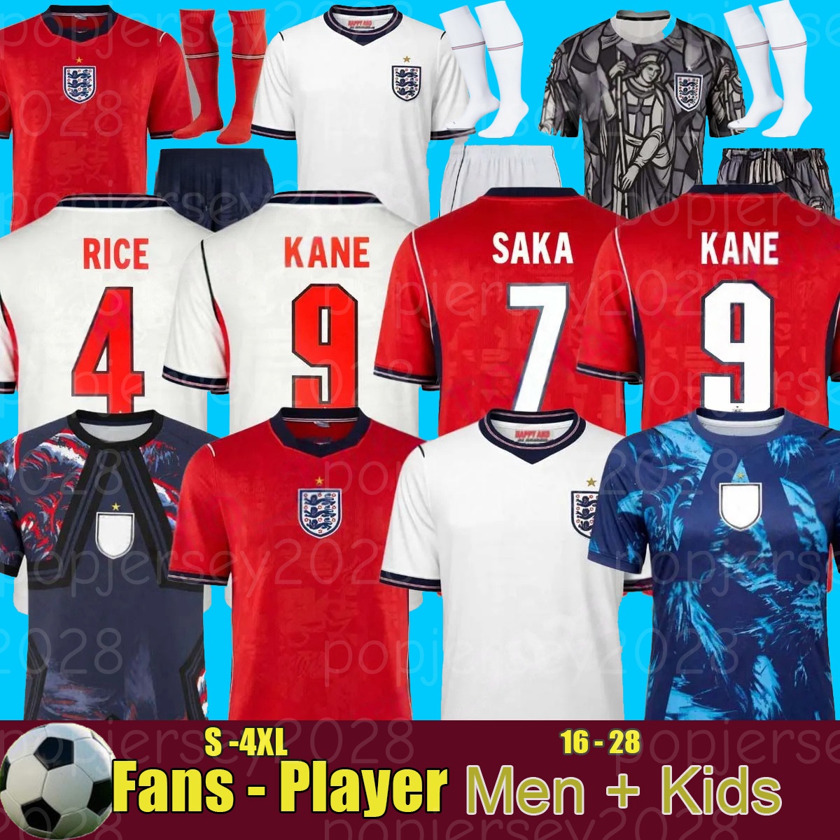 england kit 26 27 football shirt Palace World Cup Kit KANE Soccer Jersey SAKA PALMER RICE FODEN kids Women Goalkeeper training England world cup 2026 football kit