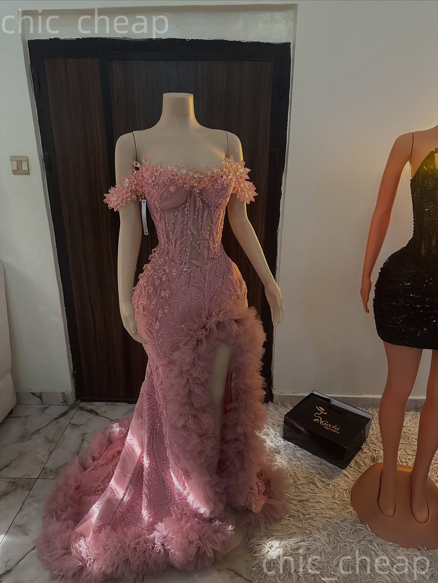 2k26 Blush Pink Prom Dress 2026 Mermaid Crystals Dresses Rhinestones Sequined Lace Evening Dress Sequined Birthday Formal Women Pageant Party Gowns ZJ