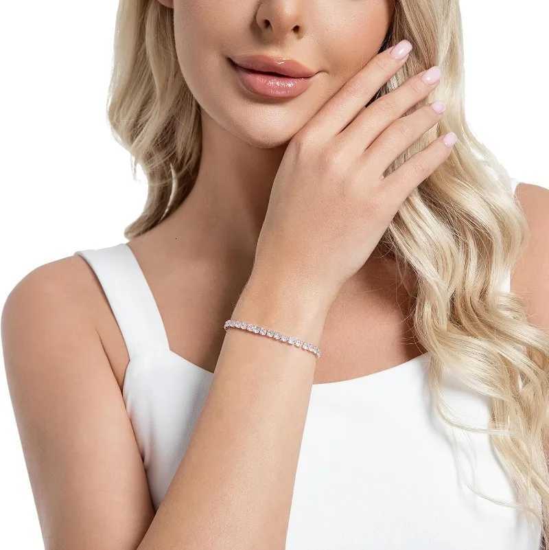 Tennis for Women 18K Gold Plated 4mm Zirconia Crystal Adjustable Silver Rose Gold Gift Wedding Party Jewelry H260321 - view 7