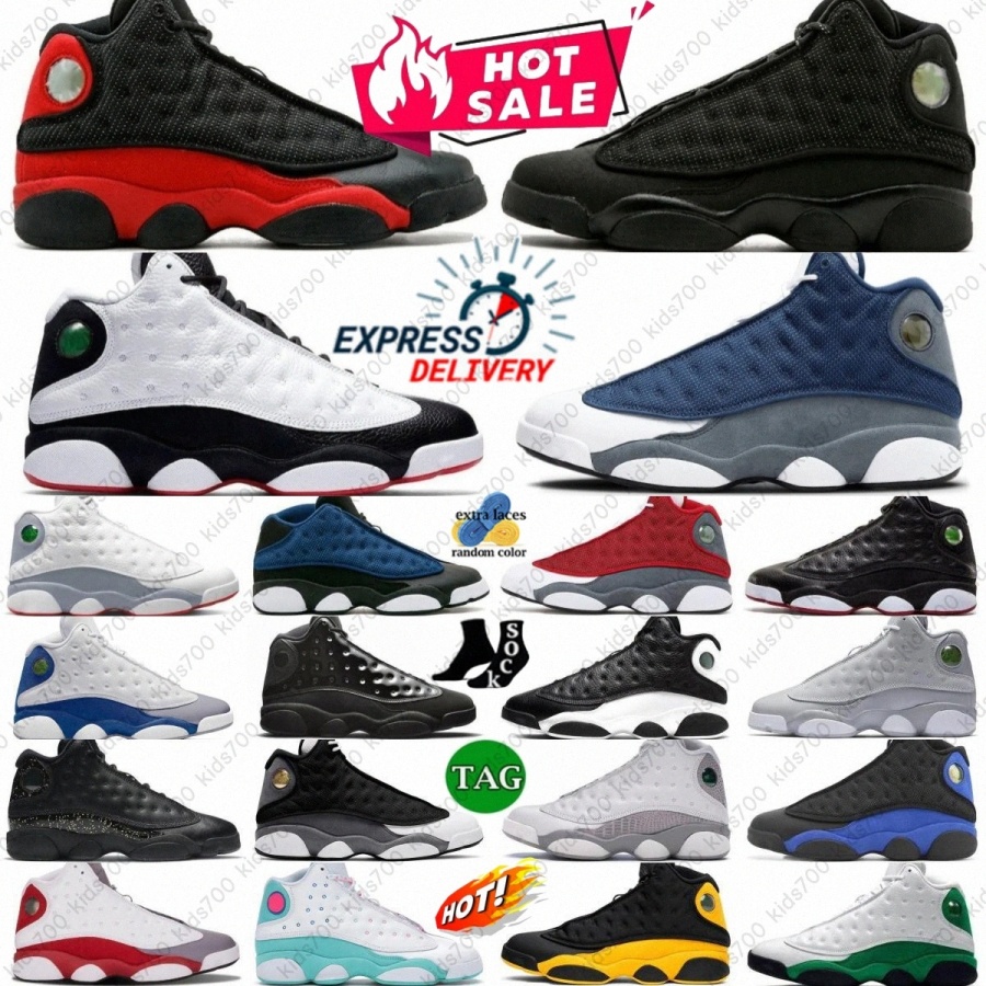 Basketball Shoes 13s Designer Playoffs Flint Gym Red 13 Grey Blue White Lucky Green Mens Womens Court Purple Wheat Black Hyper He Got Game University m22z#