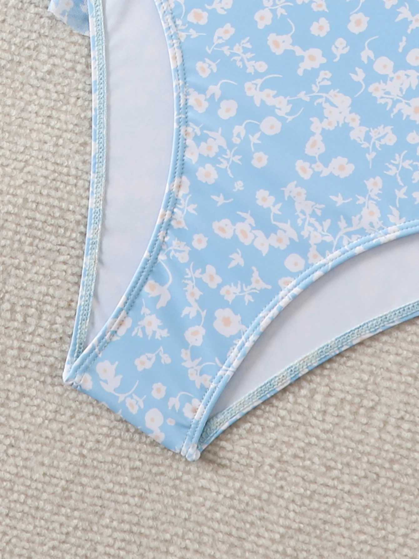 2026 Ruffle Tankini Two Pieces Strappy Swimsuit Women Drawstring Swimwear Female Bathers Bathing Swimming Swim Suit Beachwear M260321