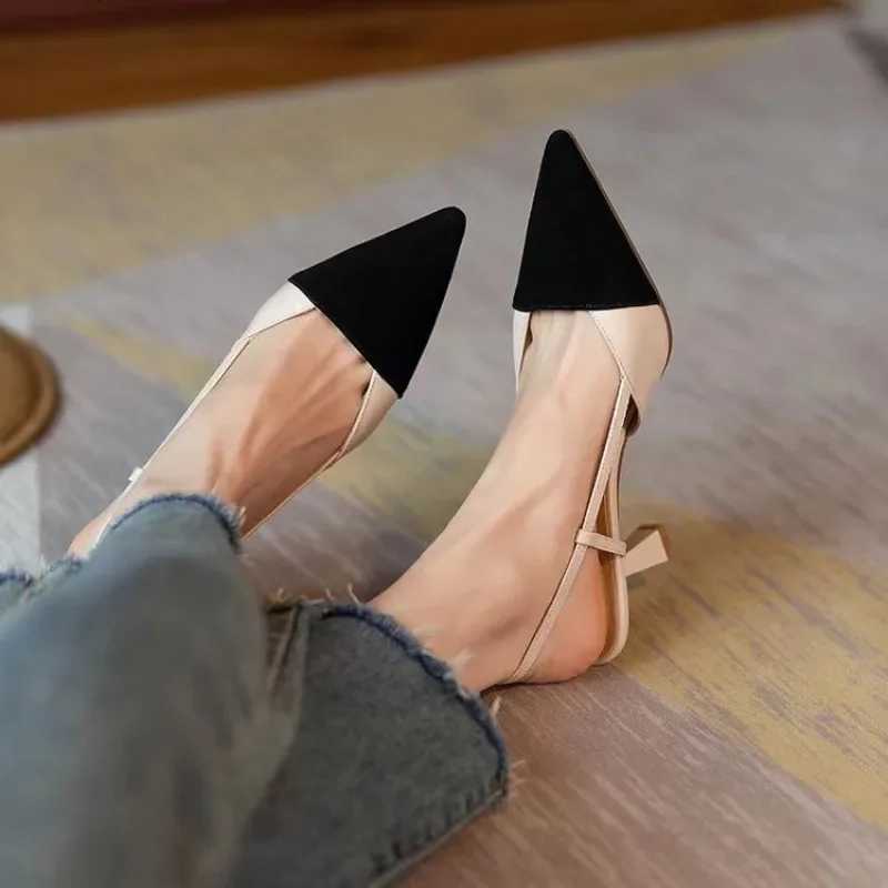 High Heels Summer 2024 New Arrival Fashion Pointed Heel Sandals Women Comfort Simplicity Stilettos Sandalias De Mujer C260321