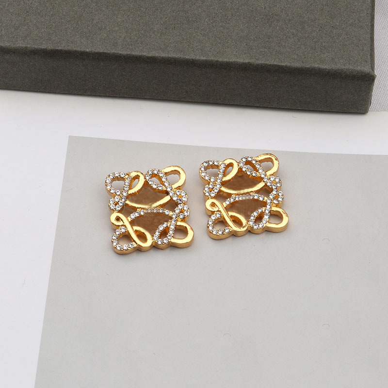 Luxury Designer Earrings Brand Stud Earring Jewelry Fashion For Woman Accessories Wedding Party Gift High Quality