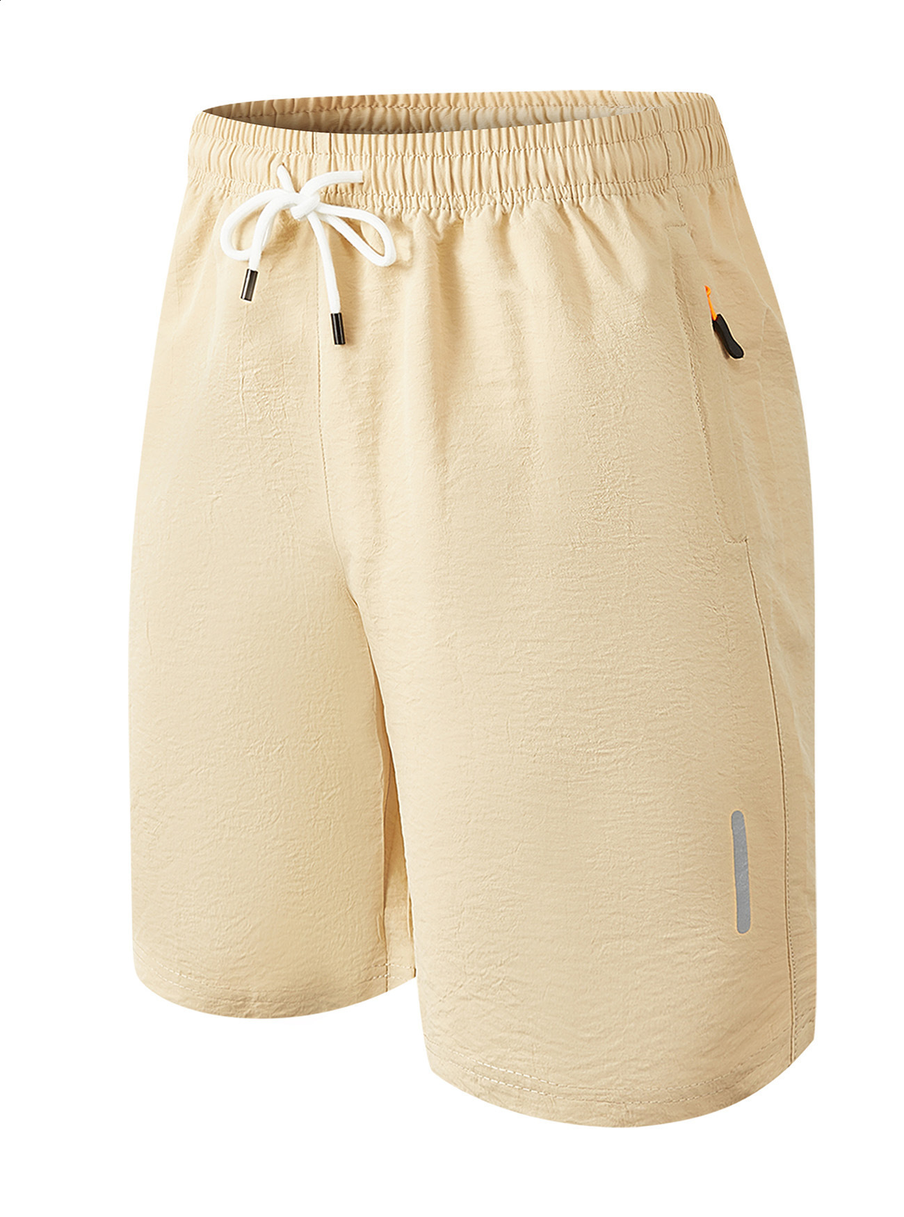 Mens Casual Sports Quick-Dry Short Woven Zipper Pocket Tactical Trendy Street Beach Shorts 260127