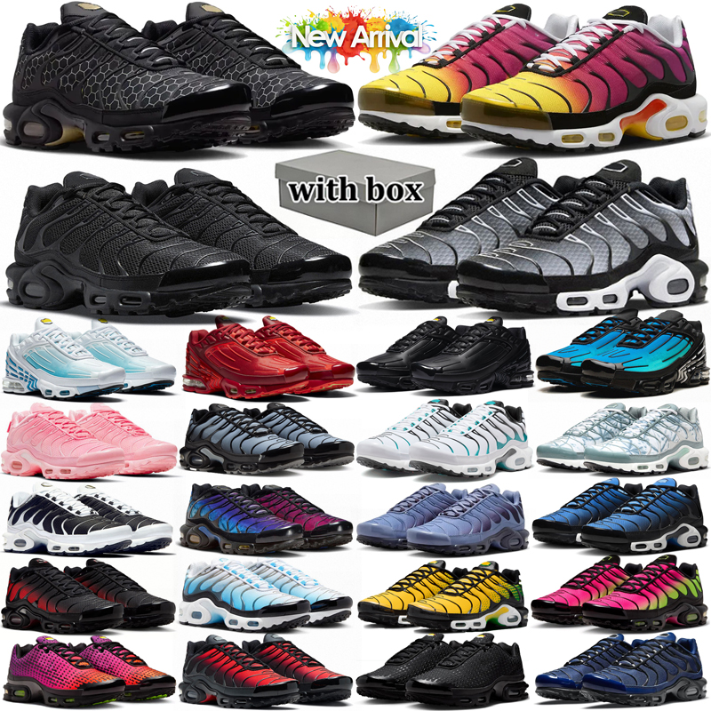 tn running shoes designer sneakers men women tns tnss triple black white pink green brown mens outdoor trainers 36-46