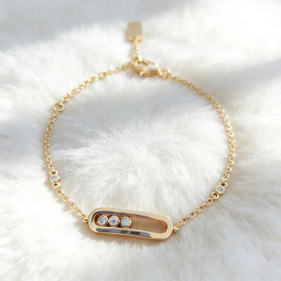 925 Sterling Silver Simple Rectangular Adjustable with Zircon Suitable for womens everyday wear/dates H260321 - view 3