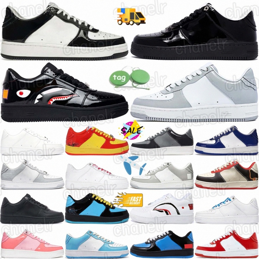 Jogging Sports Designer Shoes Sneakers Flat Low Trainers Luxury Outdoor shoes Mens Womens Patent Leather Pink Green Black White Blue Camouflage q7GU#