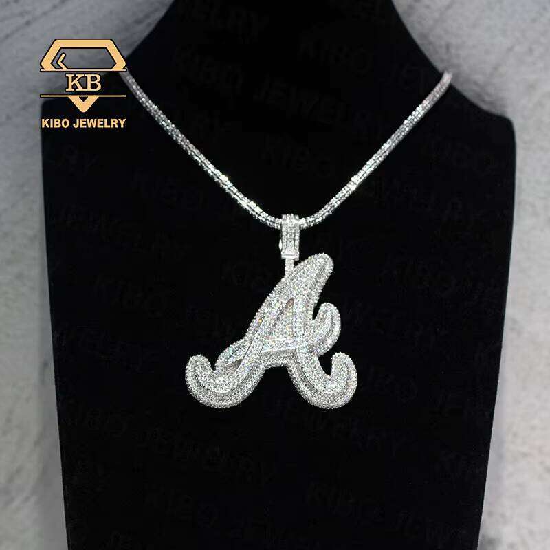 New Design 2-Inch 925 Sterling Silver Iced Hip Hop Pendant Fashionable Letter Custom Moissanite For Men Pendants & Charms
