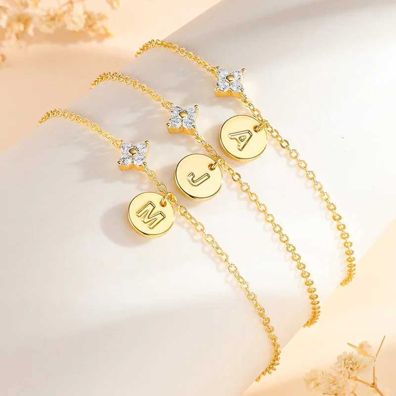 Dainty 14K Gold Plated Cubic Zirconia Initial Layered Letter for Women Girls Jewelry Personalized Gifts H260321 - view 7