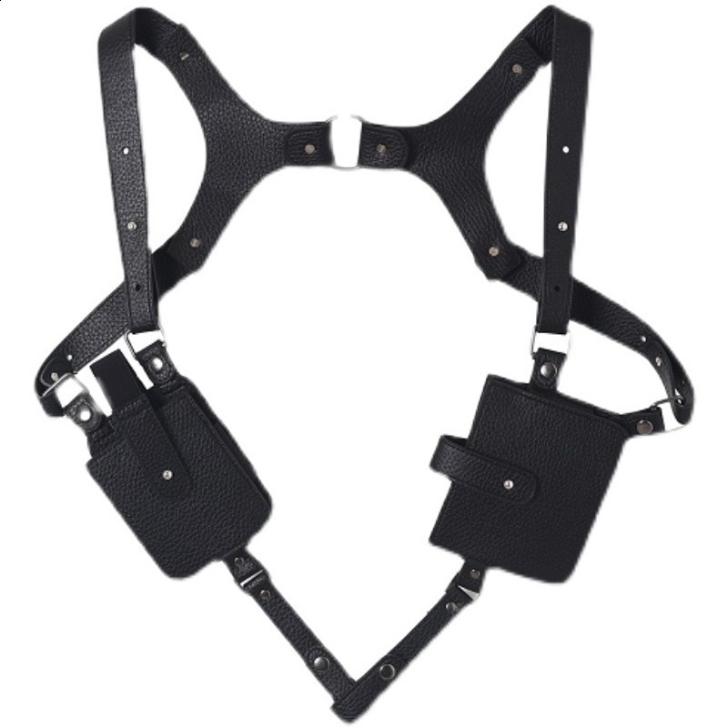 Anti-Theft Underarm Shoulder Bag Hidden Strap Wallet Holster Bag Leisure Double Shoulder Wallet Security Concealed Pack Backpack 240812