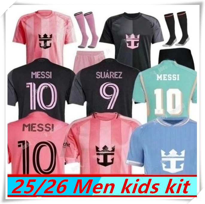 Miami 25 26 27 Fans Player Inters SUAREZ Earth Day Pre-Match MESSI Soccer Jerseys 3RD 2025 2026 Sergio Jordi Alba PIZARRO men kids kit football shirts